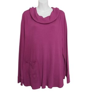 🔵BOGO FREE🔵 Chico's Zenergy Top Cowl Neck Long Sleeve Sz 2 (L)